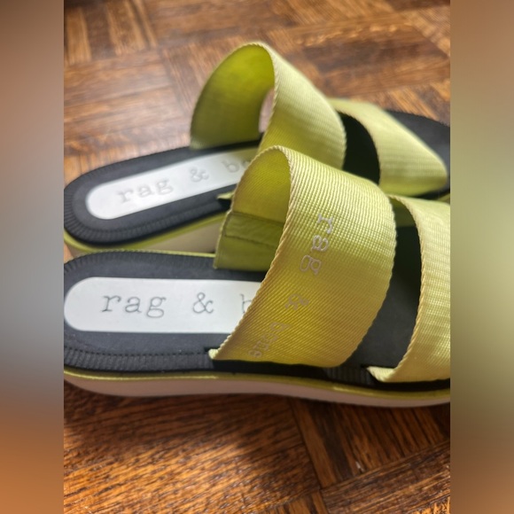 RAG + BONE - MILA slip on, open toed sandal in Acid-Green (Size 37) - Picture 7 of 16